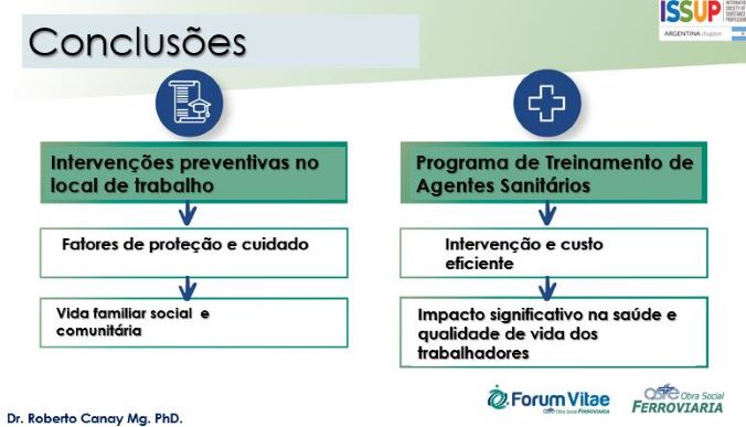 Conclusões do programa de prevenção ocupacional desenvolvido com trabalhadores ferroviários na Argentina