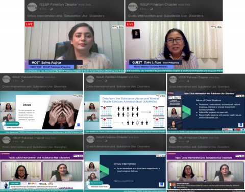 Live Сессии / Вебинар на "CRISIS INTERVENTION И ВЕЩЕСТВО USE БЕСПОРЯДОК" Проводится ISSUP Пакистана Глава и Молодежный форум Пакистана.