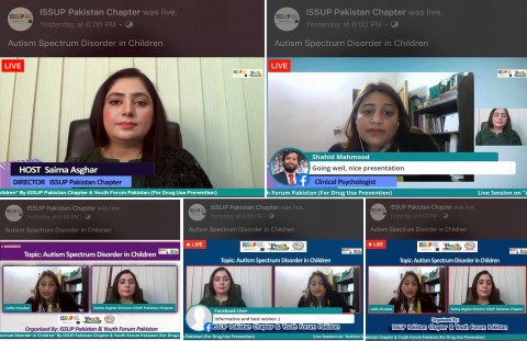 Session en direct sur « AUTISM SPECTRUM DISORDER IN CHILDREN » Menée par ISSUP Pakistan Chapter & Youth Forum Pakistan et M A Jinnah Foundation (Regd).