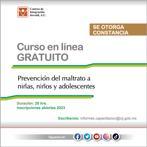 Curso en línea gratuito: Prevención del maltrato a niñas, niños y жасөспірімдер