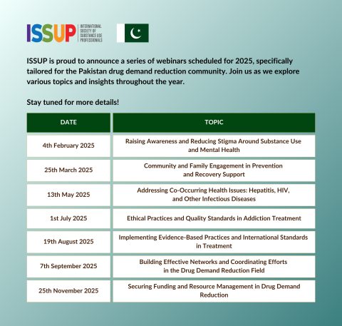 Seri Webinar 2025 untuk Komunitas Pengurangan Permintaan Narkoba Pakistan