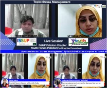 Sesi Langsung tentang "MANAJEMEN STRES" Oleh ISSUP Pakistan Chapter dan Youth Forum Pakistan pada Tanggal 12 Desember 2020.