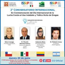 2 Conversatorio Internacional : En conmemoración al Día Internacional de la Lucha contra el Uso Indebido y el Tráfico Ilícito de Drogas